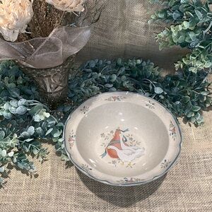 Marmalade by INTERNATIONAL 9" Round Vegetable Bowl Goose Geese